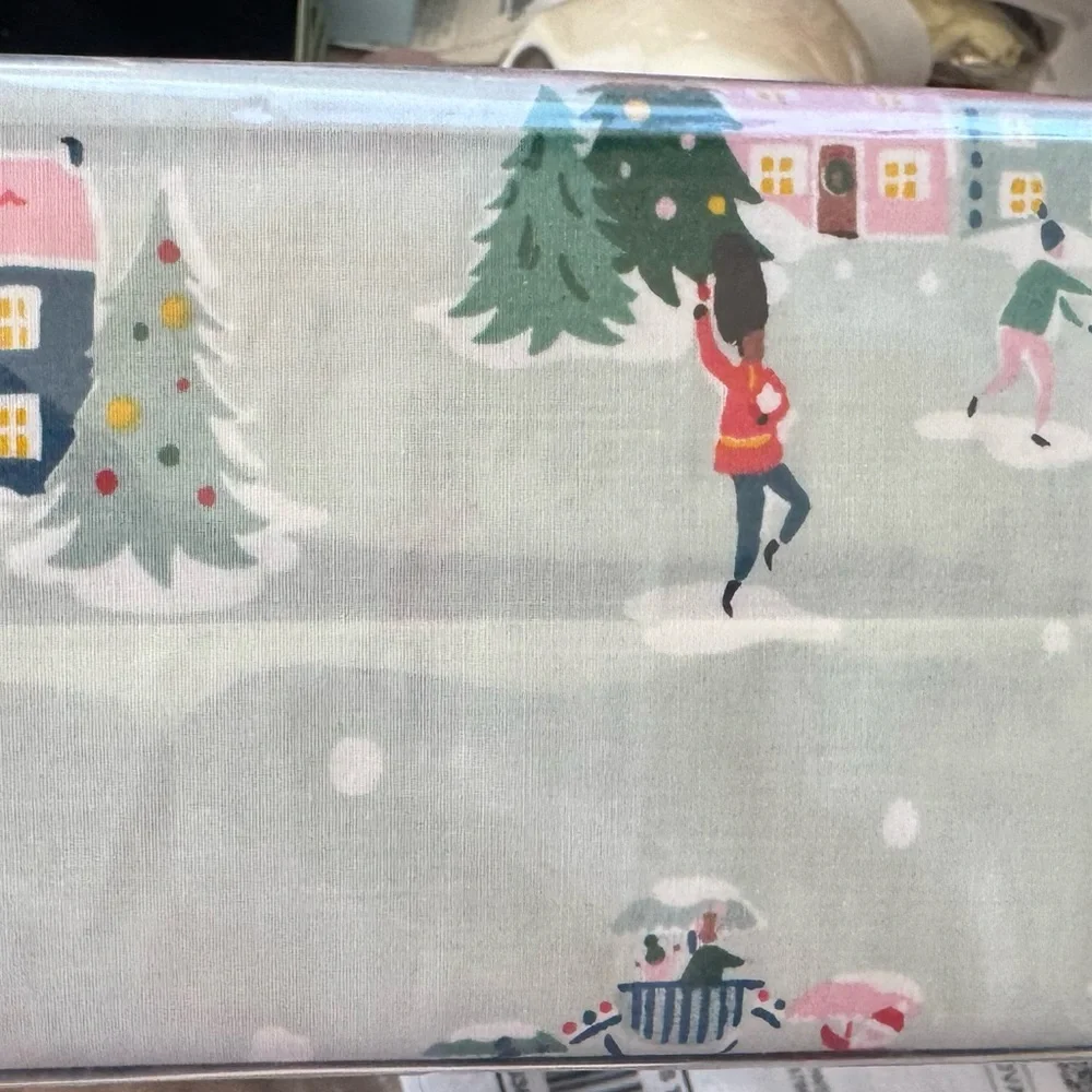 Cath Kidston “snow day” queen sheet set!So cute &  comfy⛸️🌲⛄️zoom in for details
